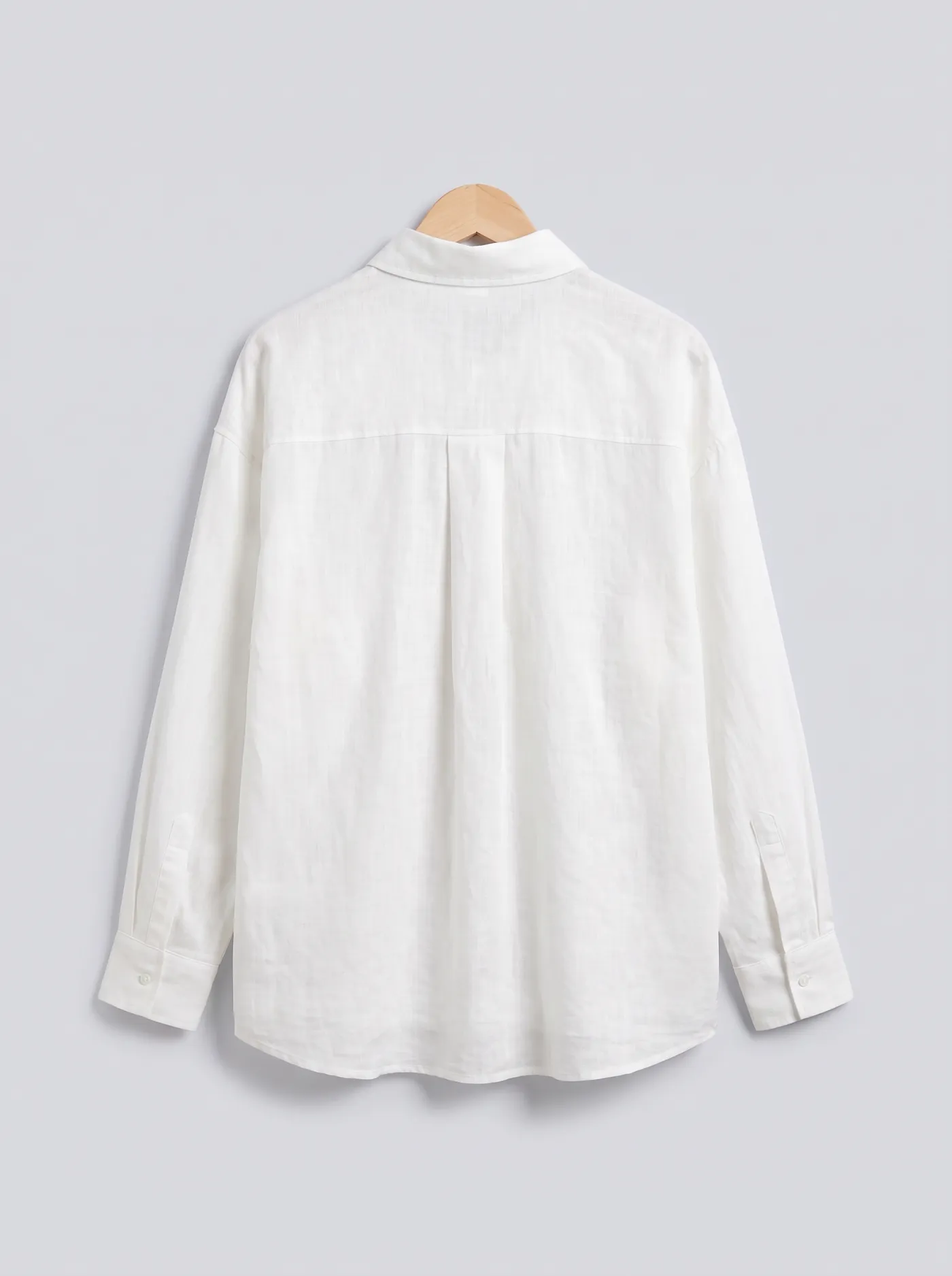 Camisa Oversize Lino, vista de espalda