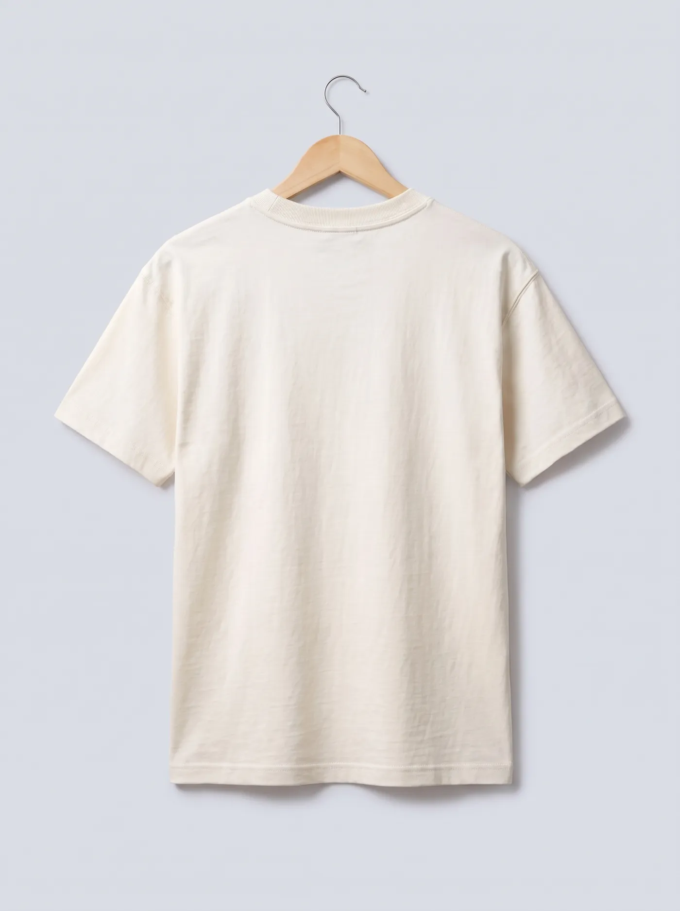 Camiseta Básica Pesada, vista de espalda