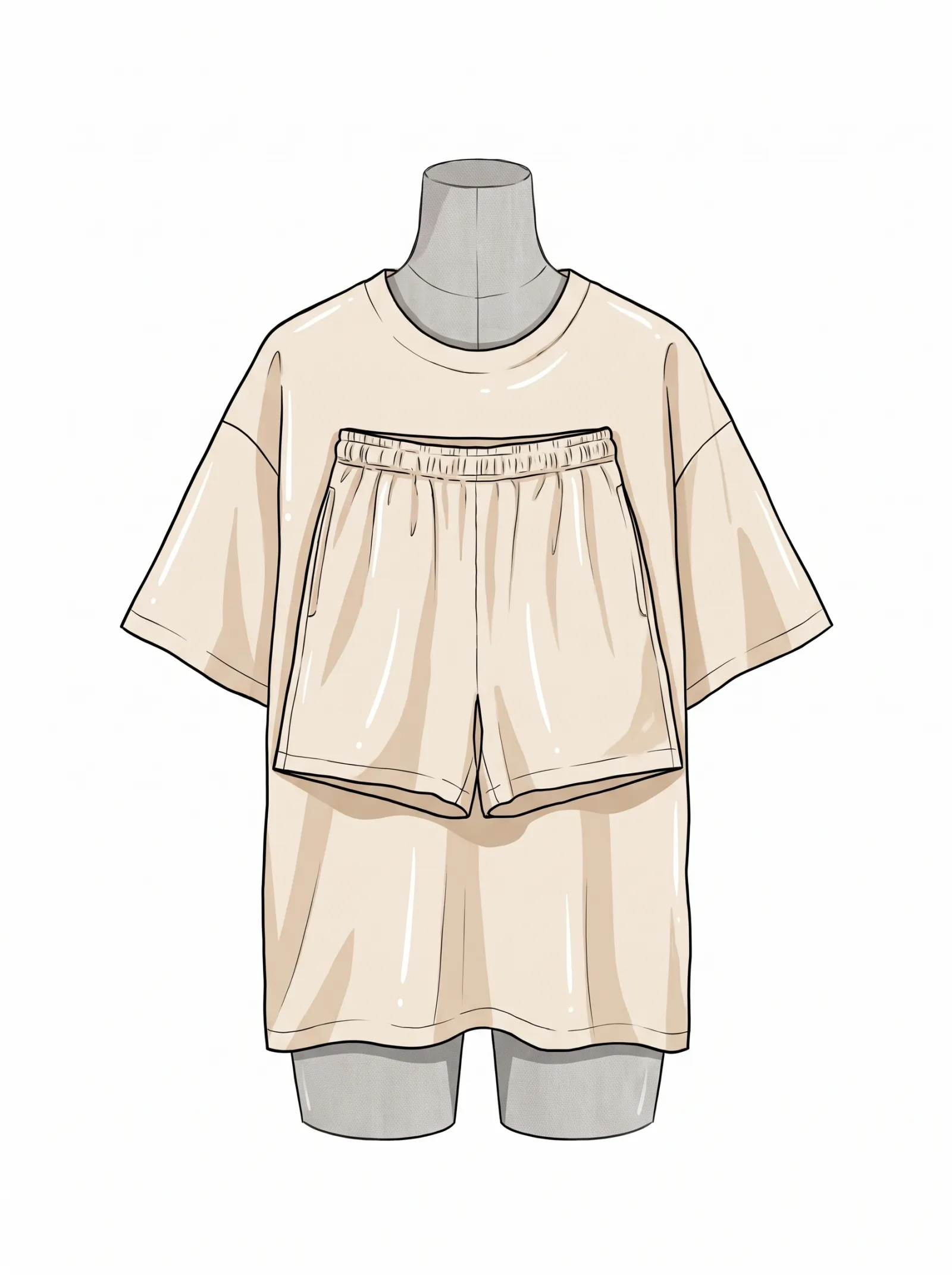 Boceto a color de Conjunto Verano